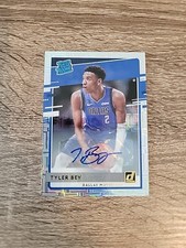 2020-21 Panini Donruss Rated Rookies Choice Signatures Tyler Bey Rookie Auto RC 