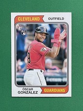 2023 Topps Heritage OSCAR GONZALEZ IMAGE VARIATION SP #382