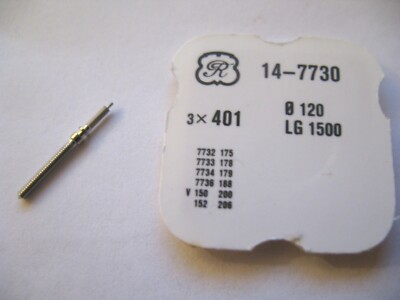Tige (stelo) Per Cronografo Valjoux 7730 7733 7734 7736 - Acciaio Inox, 1,2mm, Nuovo Vecchio Stock Svizzero