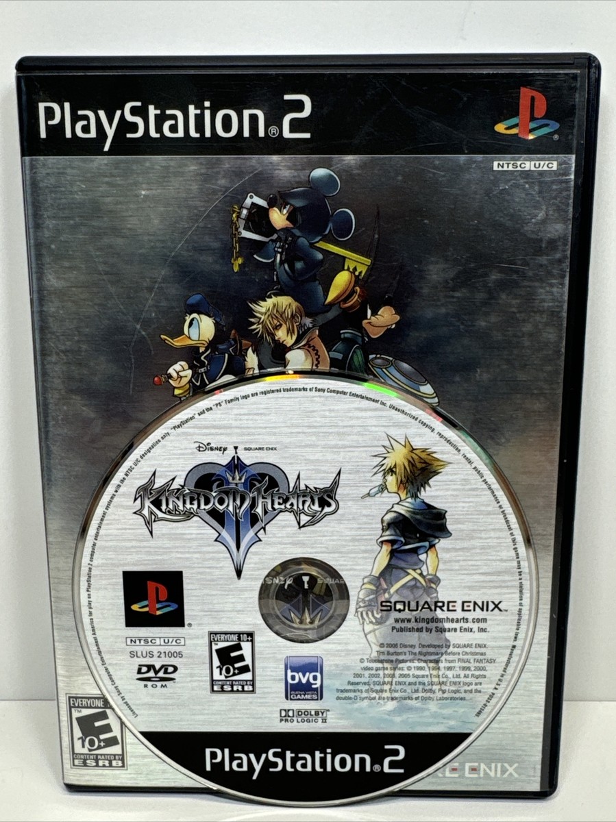 プレステ2 KINGDOM HEARTS Kingdom Hearts 2 (2006 PS2 PlayStation 2) Game Disc & Case