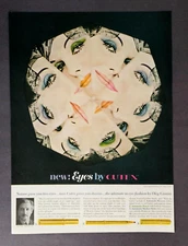 Cutex eye shadow ad vintage 1964 Oleg Cassini original advertisement
