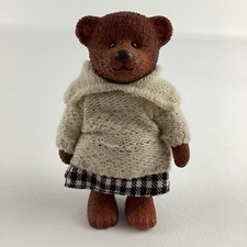 Russ Berrie Teddy Town School Girl 13757 Collectible 5" Figure Student Vintage