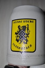Alter Bierkrug 2.Weltkrieg Reservistika Junge Wacht Flandern,Belgien,2WK