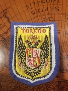 Toledo (Spain) Coat of Arms Embroidered Patch VINTAGE