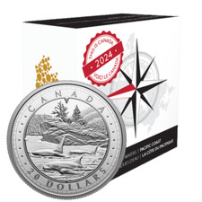 🇨🇦 This is Canada Series $20 Dollars Silver Coin, Pacific Coast Waters, 2024