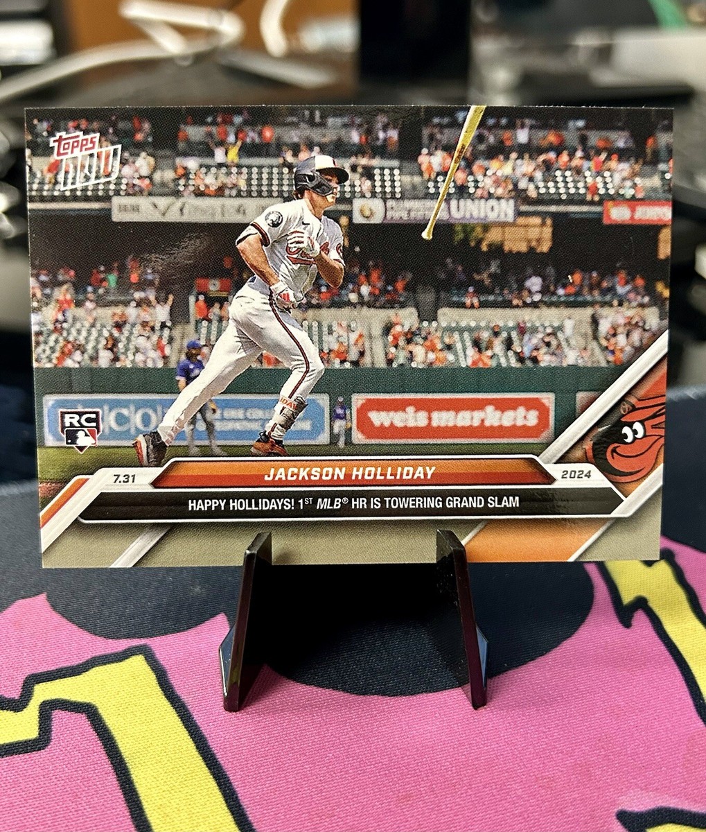 JACKSON HOLLIDAY 2024 MLB TOPPS NOW CARD 498 FIRST HOME RUN 