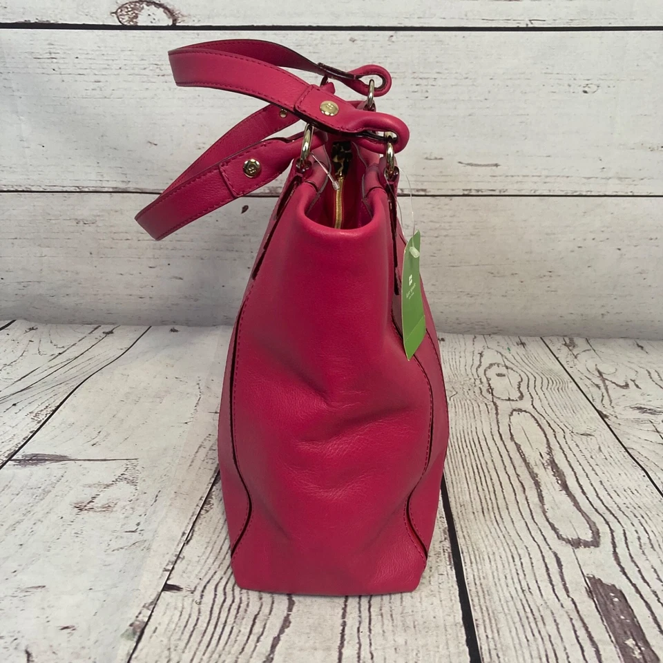 Сумка с короткими ручками Kate Spade Cana открытая розовая кожаная сумочка сумочка Quinn Belle Meade - Изображение 3 из 4