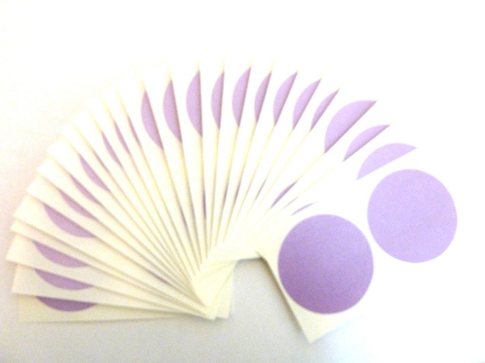 50mm (2 inch) Round Stickers Coloured Circles Circular Sticky Labels 42 ...
