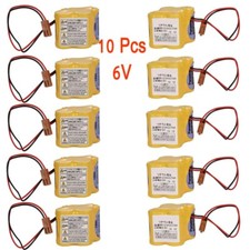 10Pcs BR-2/3AGCT4A 6V PLC Battery For FANUC A98L-0031-0025 CNC Machine with Plug