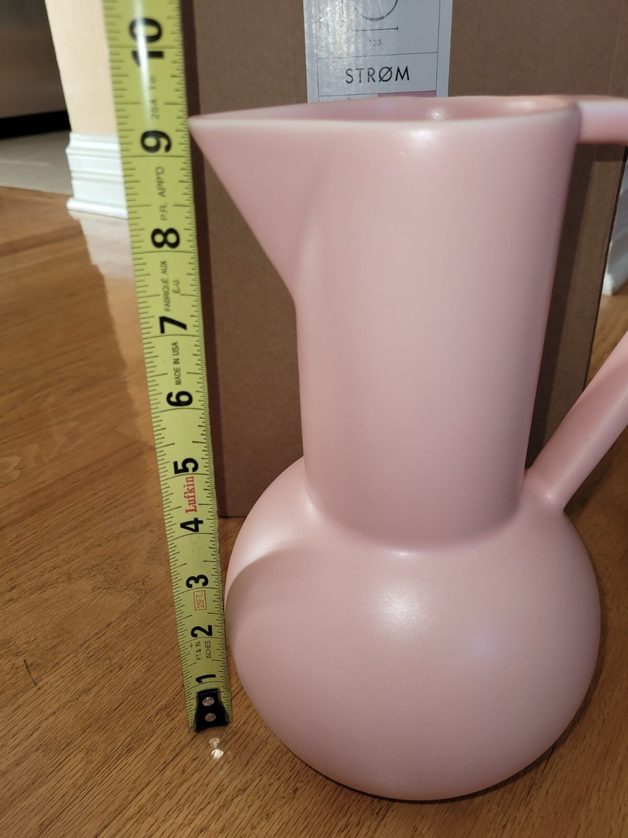Raawii Strom Jug Earthenware In Coral Blush Size Medium 9.25