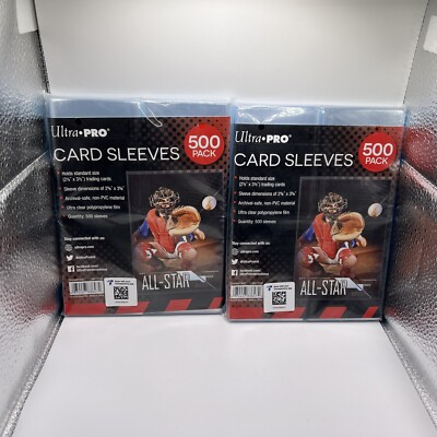 #ad #ad Ultra Pro Penny Card Soft Sleeves 2 Packs of 500 for Standard Cards 1000 Total $13.98