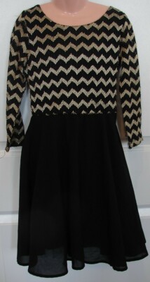 Girls My Michelle girls Black and Gold Dress Child Size 10 Great Condition | eBay Girls My Michelle girls Black and Gold Dress Child Size 10 Great Condition | eBay