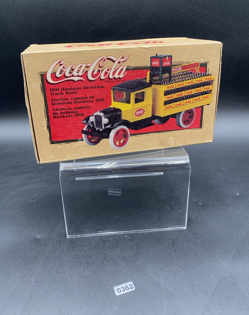 Ertl Coca-Cola 1931 Hawkeye Beverage Truck Bank In Box 1/34 scale
