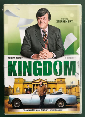 Kingdom, Series 3 (3 DVDs) Stephen Fry, Brit legal drama MINT SEALED Ohio seller