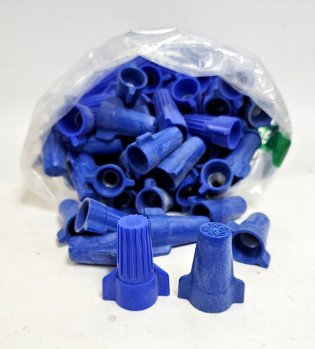 BLUE WING NUTS (LOT OF 160) 600V 6 TO 14 AWG TWIST-ON