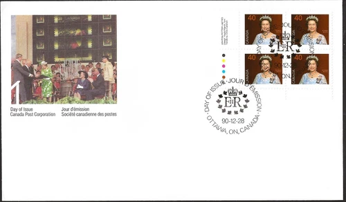 🍁Canada  #1168 LLpb   "QUEEN ELIZABETH II"    Brand New  1990 First Day Cover