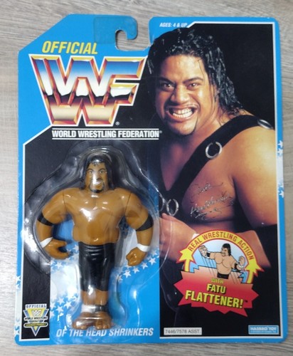 WWE WWF Hasbro Fatu Figure Series 10 Headshrinkers...