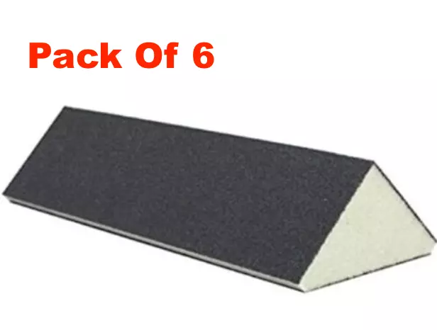 Triangular Corner Sponge with 2-1/2 Fine Grit on 3 Sides