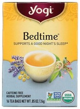 Yogi Bedtime Herbal Tea Caffeine Free Chamomile 16 Ct