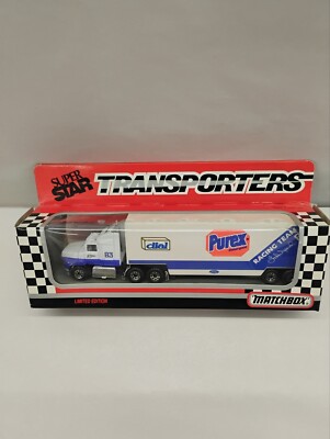 MATCHBOX SUPER STAR TRANSPORTERS LIMITED EDITION 1993,#83 LAKE SPEED PUREX TEAM