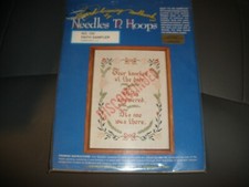 NEW Needles 'N Hoops 152 Faith Sampler Cross Stitch Kit 11x15 CS3 