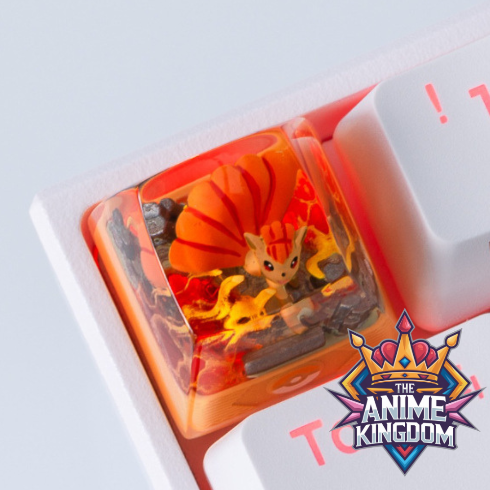 Handmade Pokemon Vulpix Resin Artisan Keycap Cherry MX S-Craft Gift