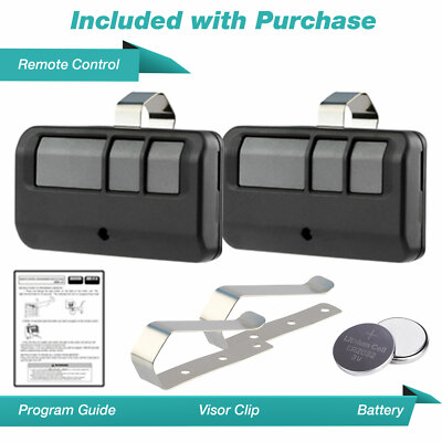 2 For Chamberlain LiftMaster Craftsman Garage Door Opener Remote 893LM 953EV-P2