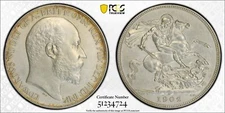1902 Great Britain Crown S-3979 Matte PCGS PR63 #4724