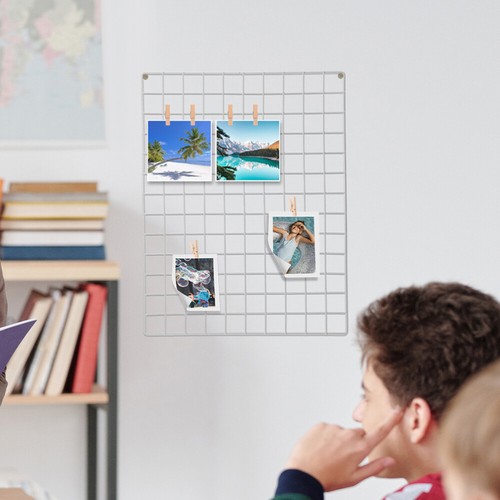 2pcs Wire Wall Grid Panel for Kindergarten Multi-Functional Photo Display Grid - Picture 9 of 12