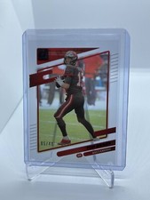 2021 Panini Clearly Donruss Tom Brady #44  SP Red Holo 5/49 Bucs Patriots HOF