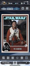 Topps Star Wars Digital Card Trader Brown Poe Dameron Prime Redux Insert