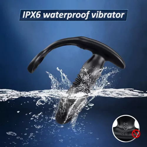 Thrusting Anal Dildo Vibrator Male Prostate Massager Ring Sex Toys for Men Women - Picture 12 of 13