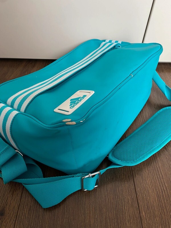 バッグ 80s adidas vintage sling messenger bag Vintage Adidas Originals Messenger Bag Blue Trefoil Logo