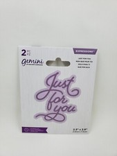 Crafters Companion Expressions Just For You 2 Piece Die Set