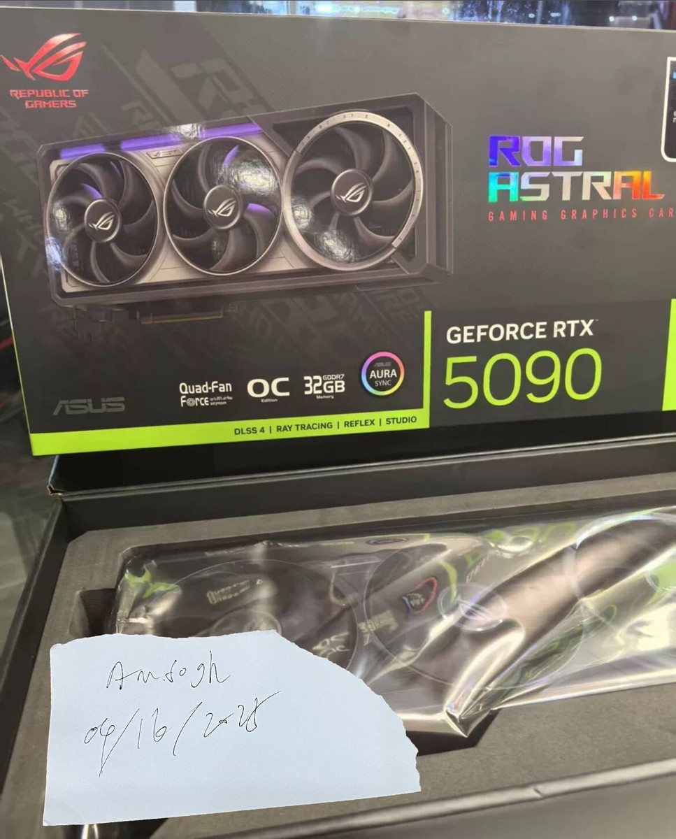 ASUS ROG Astral RTX 5090 32GB GDDR7 Graphics Card With ASUS ROG Astral RTX 5090 32GB GDDR7 Graphics Card With