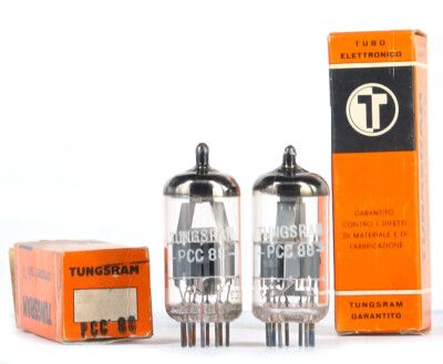 真空管　Tungsram PC88/7DJ8 MATCHED PAIR PCC88/7DJ8 TUNGSRAM NOS Tube Röhre Lampe Valve
