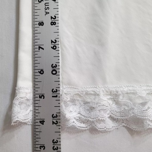 JCPenneys Womens Full Slip 34" Bust Nylon Tricot Lace Trim Vintage 3008 - Picture 8 of 21