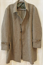Flawless Freemans sporting club Made in USA Hounds Tooth 100% Wool top coat 46 R
