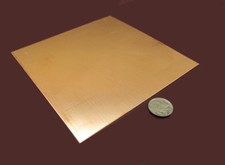 110 Copper Sheet Soft Annealed .032" Thick x 6.0" Wide x 6.0" Length