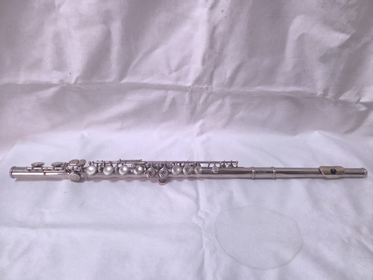 YAMAHA YFL-23 Flute Nickel Plated E Mechanism Tested Working Japan