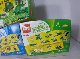 LEGO Classic Retired 4 blue 10706 3 green 10708Creativity Blocks lot of 7