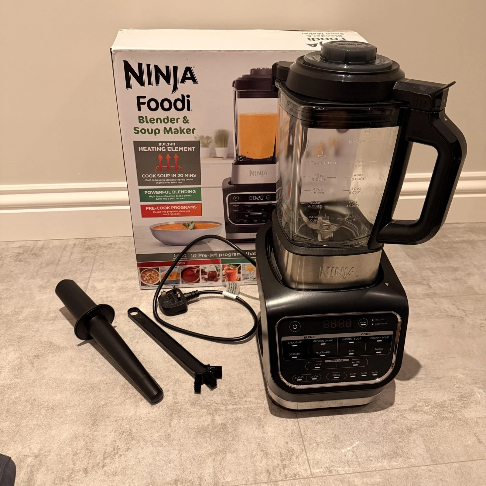 Ninja Foodi Blender & Soup Maker HB150UK (Hot and Cold, 1.7L) [Slightly Used]
Opens in a new window