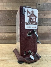 Vintage Schermack School Savings Stamp Vending Machine Model 125 No.100905