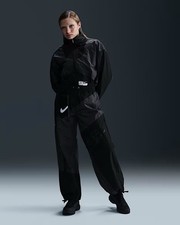 Image of Size Large - Nike Sportswear Track Suit Women's Woven Oversized Black - RRP £180