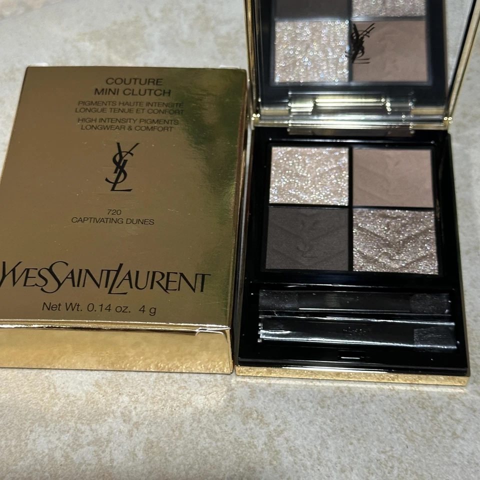 YSL Couture 迷你离合器眼影四 720 迷人的沙丘 4 克法国制造 — 第 3/4 张图片