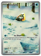 Snorunt 188/182 - 🌊 Paradox Rift Pokemon TCG Holo 🖤 - LP