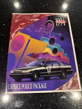 Vintage 1994 Chevrolet Caprice Police Package Sales Brochure Vintage 1994 Chevrolet Caprice Police Package Sales Brochure