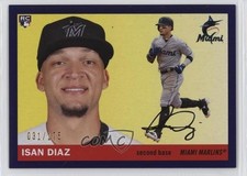 2020 Topps Archives 1955 Topps Purple 31/175 Isan Diaz #72 9bp
