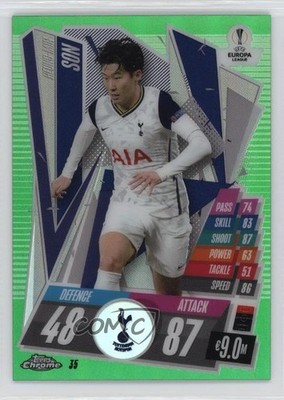 2020 Topps Chrome Match Attax UEFA Champions League /99 Heung-Min Son #35 0si2