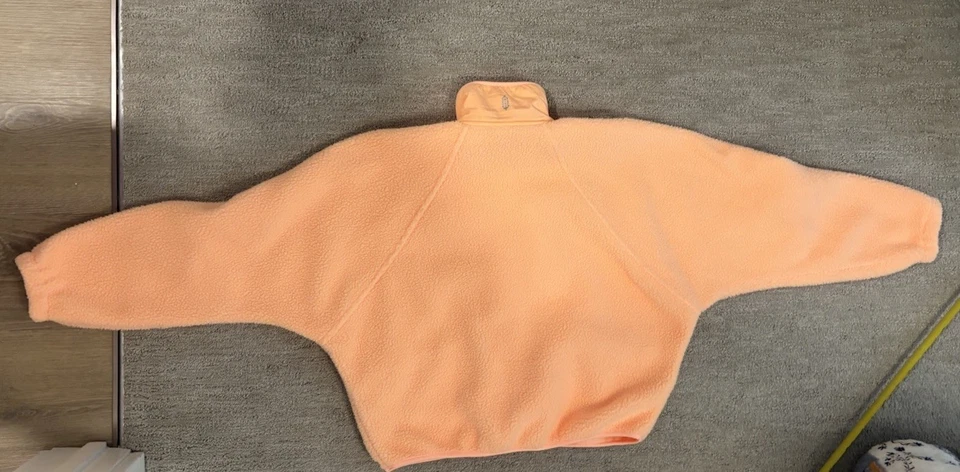 Free People FP Movement Hit The Slopes Fleece Jacket, Neon Clementine, Size XS - Image 4 of 4